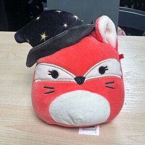 Preowned Fifi the Fox Witch Squishmallow Plush Toy Halloween 4.75"H Pink 2022
